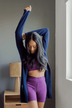 Load image into Gallery viewer, Organic Bike Shorts - amrêve - blackberry wine